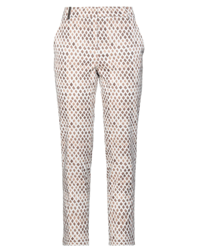 Peserico Woman Pants White Size 14 Cotton, Elastane In Multi