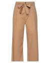 Emme By Marella Cropped Pants In Camel