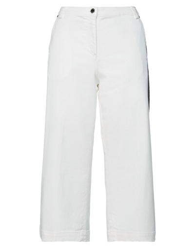 The Editor Cropped Pants In White