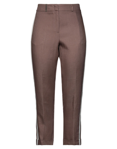 Peserico Pants In Brown