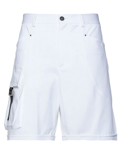 Les Hommes Man Shorts & Bermuda Shorts White Size 36 Cotton, Elastane