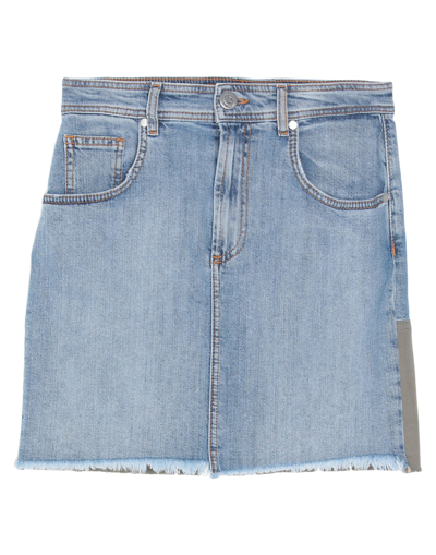 Gaelle Paris Denim Skirts In Blue