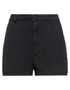 Department Five Department 5 Woman Shorts & Bermuda Shorts Black Size 27 Cotton, Elastane