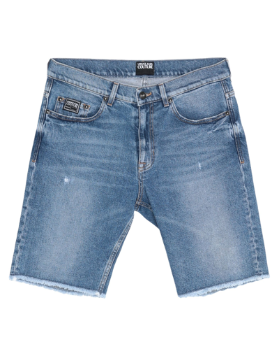 Versace Jeans Couture Man Shorts & Bermuda Shorts Blue Size 31 Cotton, Elastane, Polyester
