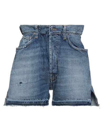 Department 5 Denim Shorts In Blue