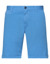 SUN 68 SUN 68 MAN SHORTS & BERMUDA SHORTS AZURE SIZE 30 COTTON, ELASTANE,13667190RV 4