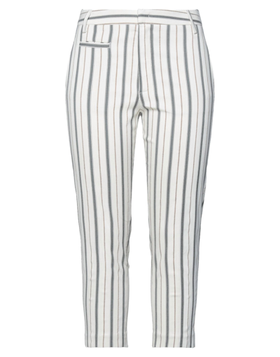 DONDUP DONDUP WOMAN PANTS IVORY SIZE 10 COTTON, VISCOSE, ACETATE, LINEN, ELASTANE,13669424UJ 5