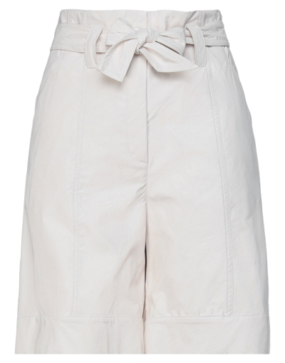 Solotre Woman Shorts & Bermuda Shorts Light Pink Size M Viscose, Polyurethane