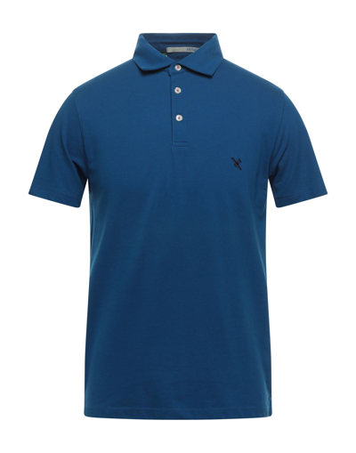 Our Flag Polo Shirts In Blue