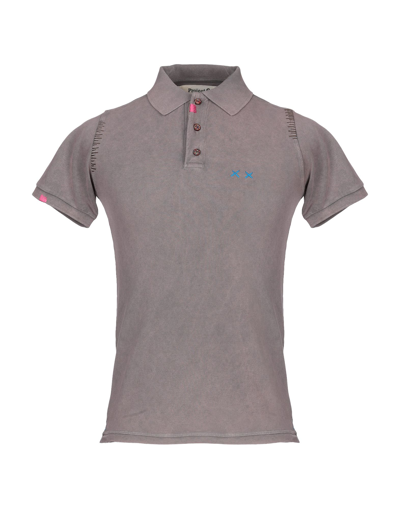 Project E Polo Shirts In Grey