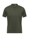 Grey Daniele Alessandrini T-shirts In Military Green