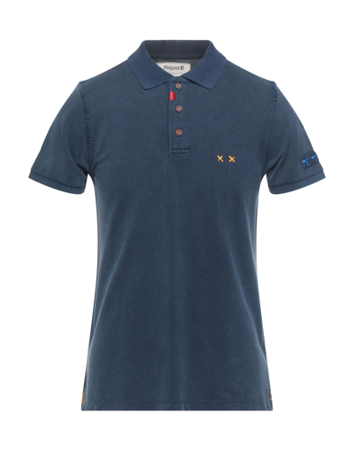 Project E Polo Shirts In Blue