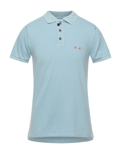 Project E Polo Shirts In Blue