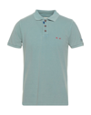 Project E Polo Shirts In Sage Green
