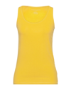 Majestic Tank Tops In Yellow