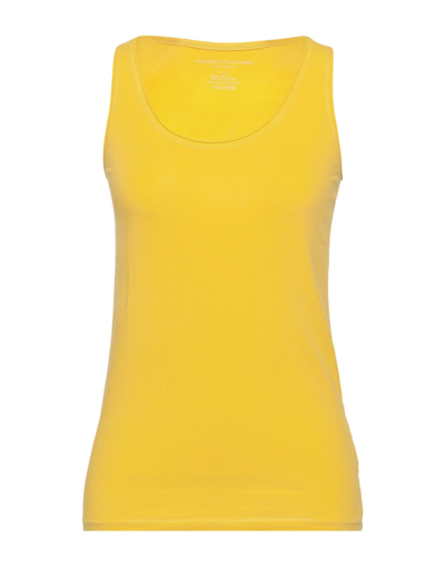 Majestic Tank Tops In Yellow