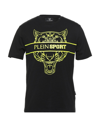 Plein Sport Round Neck Cotton T-shirt In White