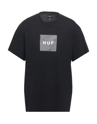 Huf T-shirts In Black