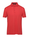Lamberto Losani Polo Shirts In Red
