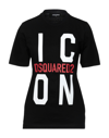 Dsquared2 T-shirts In Black