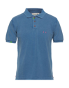 Project E Polo Shirts In Pastel Blue