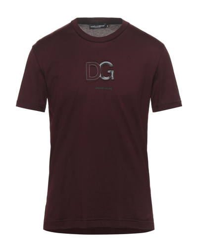 Dolce & Gabbana T-shirts In Maroon