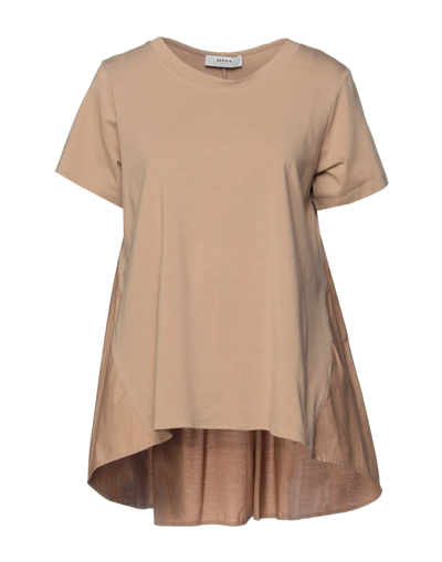 Alpha Studio T-shirts In Sand