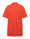 Project E Man Polo Shirt Orange Size Xs Cotton