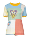 Dolce & Gabbana Asymmetrical Patchwork T-shirt In Green