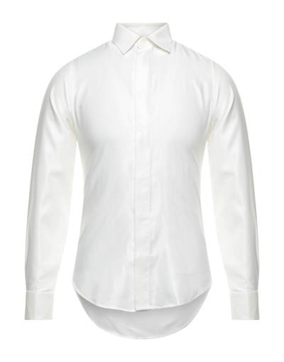 Pal Zileri Cerimonia Shirts In Ivory