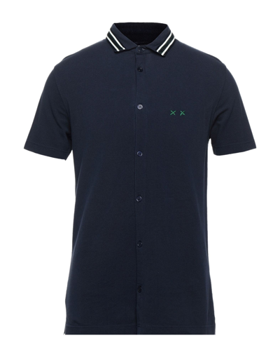 Project E Polo Shirts In Blue