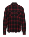 Amiri Shirts In Garnet