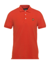 Lyle & Scott Polo Shirts In Orange
