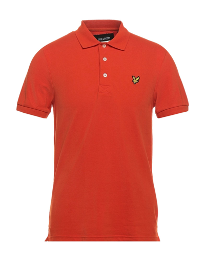 Lyle & Scott Polo Shirts In Orange