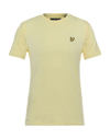 Lyle & Scott T-shirts In Light Yellow