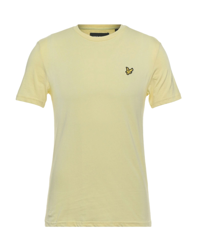 Lyle & Scott T-shirts In Light Yellow