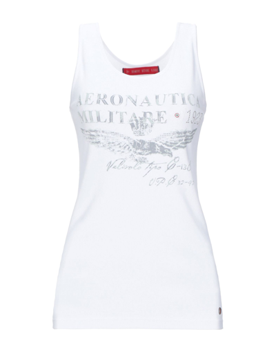 Aeronautica Militare Tank Tops In White