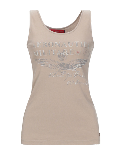 Aeronautica Militare Tank Tops In Beige