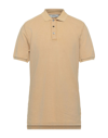 Alpha Studio Polo Shirts In Beige