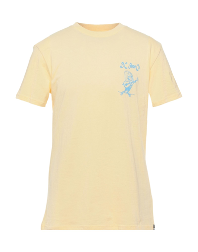 Dc Shoes T-shirts In Yellow