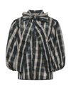 Red Valentino Redvalentino Luminescent Tartan Blouse In Grey