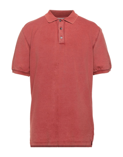 Alpha Studio Polo Shirts In Red