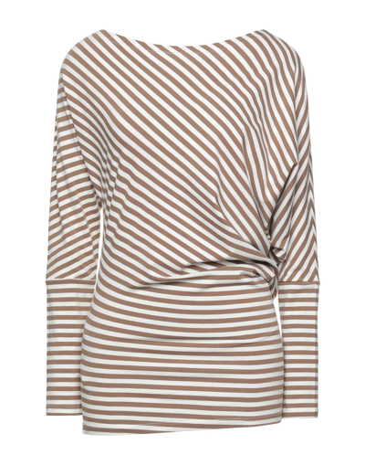 Manila Grace T-shirts In Brown