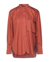 Liberty Rose Shirts In Brick Red