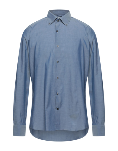 Les Copains Shirts In Slate Blue