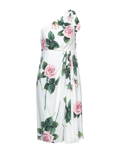 Dolce & Gabbana Midi Dresses In Ivory