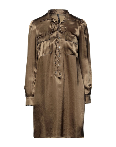 Manila Grace Short Dresses In Beige