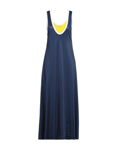 Marni Long Dresses In Blue