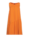 Manila Grace Short Dresses In Orange