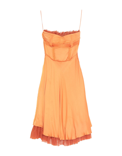 Moschino Midi Dresses In Orange